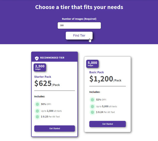 Zenyth ADK Tiers Calculator – WCAG 2.2 Compliant Accessible Tiered Pricing Component
